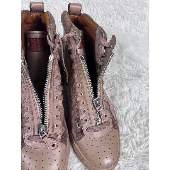 Bally Shoes Mens Size 9.5 Taupe Hekem Hightop Zip Croc Embossed HEKEM-ST-WS/008 - Picture 16 of 16